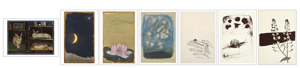 香月泰男が愛したふるさと三隅の日常を描いたものを中心に集めたポストカードセット